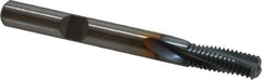 Emuge - 5/16-24 UNF, 0.246" Cutting Diam, 3 Flute, Solid Carbide Helical Flute Thread Mill - Internal Thread, 0.644" LOC, 2-1/2" OAL, 1/4" Shank Diam - Industrial Tool & Supply
