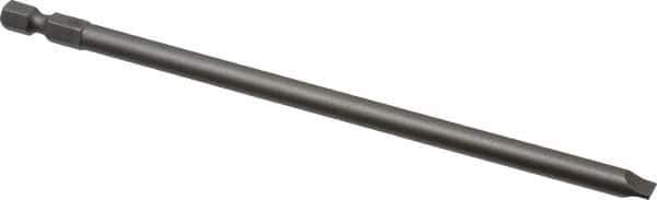 Wera - 1/4" Slotted Screwdriver Bit - 1/4" Hex Drive, 6" OAL - Industrial Tool & Supply