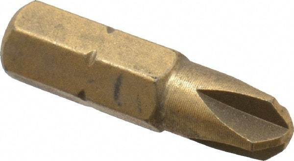 Wera - #8 Torq-Set Bit - 1/4" Hex Drive, 1" OAL - Industrial Tool & Supply