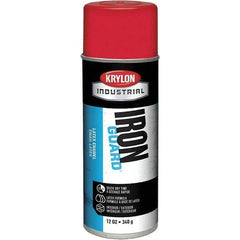 Krylon - OSHA Red, Gloss, Enamel Spray Paint - 12 to 15 Sq Ft per Can, 12 oz Container, Use on Masonry, Metal, Plaster, Plastic Foam & Wicker, Plastics, Wood - Industrial Tool & Supply