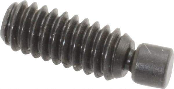Gibraltar - 1/4-20, 3/4" OAL, Alloy Steel, Swivel Pad - Black Oxide Finish, 0.185" Pad Diam, 19/32" Thread Length, 7.5° Swivel Angle, 1/8" Hex Key - Industrial Tool & Supply