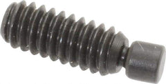 Gibraltar - 1/4-20, 3/4" OAL, Alloy Steel, Swivel Pad - Black Oxide Finish, 0.185" Pad Diam, 19/32" Thread Length, 7.5° Swivel Angle, 1/8" Hex Key - Industrial Tool & Supply