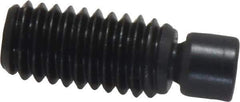 Gibraltar - 3/8-16, 1" OAL, Alloy Steel, Swivel Pad - Black Oxide Finish, 0.293" Pad Diam, 3/4" Thread Length, 7.5° Swivel Angle, 3/16" Hex Key - Industrial Tool & Supply