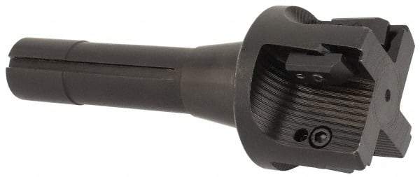 APT - 2-1/4" Cut Diam, 0.65" Max Depth of Cut, 5-7/8" OAL, Indexable Square Shoulder End Mill - TPC 32..., TPG 32., TPU 32. Inserts, R8 90° Lead Angle, Series Tri-Dex - Industrial Tool & Supply