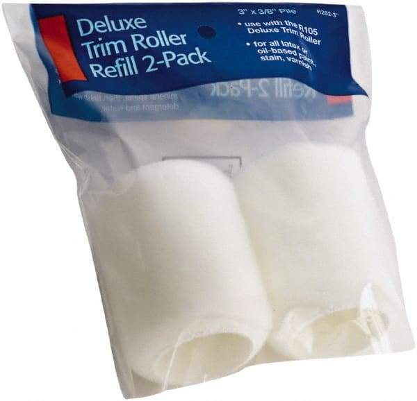 Wooster Brush - 3/8" Nap, 3" Wide Paint Roller - Medium Texture, Woven - Industrial Tool & Supply