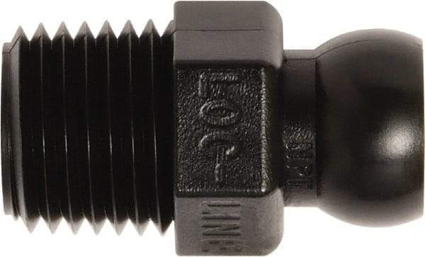 Loc-Line - 50 Piece, 1/4" Hose ID, Male to Female Coolant Hose Connector - 1/4" NPT, For Loc-Line Modular Hose Systems - Industrial Tool & Supply