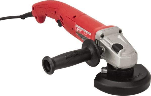 Milwaukee Tool - 5" Wheel Diam, 11,000 RPM, Corded Angle & Disc Grinder - 5/8-11 Spindle, 120 Volts, 11 Amps - Industrial Tool & Supply