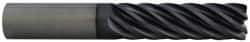 Accupro - 1/8", 1/4" LOC, 1/8" Shank Diam, 1-1/2" OAL, 6 Flute, Solid Carbide Square End Mill - Single End, Uncoated, Spiral Flute, 45° Helix, Centercutting, Right Hand Cut, Right Hand Flute - Industrial Tool & Supply
