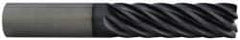 Accupro - 1/8", 1/4" LOC, 1/8" Shank Diam, 1-1/2" OAL, 6 Flute, Solid Carbide Square End Mill - Single End, Uncoated, Spiral Flute, 45° Helix, Centercutting, Right Hand Cut, Right Hand Flute - Industrial Tool & Supply