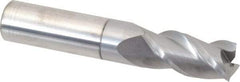 Accupro - 5/8", 1-1/4" LOC, 5/8" Shank Diam, 3-1/2" OAL, 3 Flute, Solid Carbide Square End Mill - Single End, nACRo Finish, Spiral Flute, 40° Helix, Centercutting, Right Hand Cut, Right Hand Flute - Industrial Tool & Supply