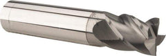 Accupro - 1", 2" LOC, 1" Shank Diam, 6" OAL, 4 Flute, Solid Carbide Square End Mill - Single End, nACRo Finish, Spiral Flute, 40° Helix, Centercutting, Right Hand Cut, Right Hand Flute - Industrial Tool & Supply