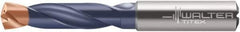 Walter-Titex - 10.8mm 140° Spiral Flute Solid Carbide Screw Machine Drill Bit - Double Coating Finish, Right Hand Cut, 55mm Flute Length, 102mm OAL, X-treme Plus Point, Straight Shank, Through Coolant - Industrial Tool & Supply