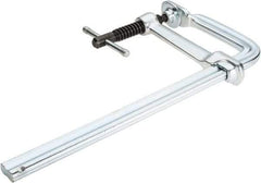 Bessey - 5-1/2" Deep Throat, 12" Max Capacity, Standard Sliding Arm Clamp - 1,200 Lb Clamping Pressure, 0.7" Spindle Diam - Industrial Tool & Supply