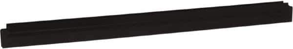Vikan - 24" Rubber Blade Squeegee Refill - Double Edge, Black, Plastic Holder - Industrial Tool & Supply