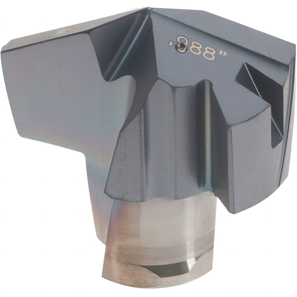 Iscar - Series ICM, 0.988" Diam Grade IC908 140° Replaceable Drill Tip - Carbide, TiAlN Finish, 25 Seat Size, Through Coolant - Industrial Tool & Supply