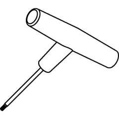 Kennametal - T15 Torx Drive, T Handle Driver for Indexable Milling - Compatible with Screws - Industrial Tool & Supply