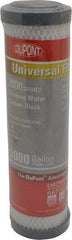 Dupont - 2" OD, 5µ, Universal Drinking Water Carbon Block Cartridge Filter - 10" Long, Reduces Tastes, Odors & Chlorine - Industrial Tool & Supply