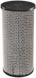 Dupont - 4" OD, 5µ, Spun-Wound Polypropylene & Universal Heavy Duty Carbon Wrap 2 Phase Cartridge Filter - 10" Long, Reduces Sediments, Tastes, Odors & Chlorine - Industrial Tool & Supply