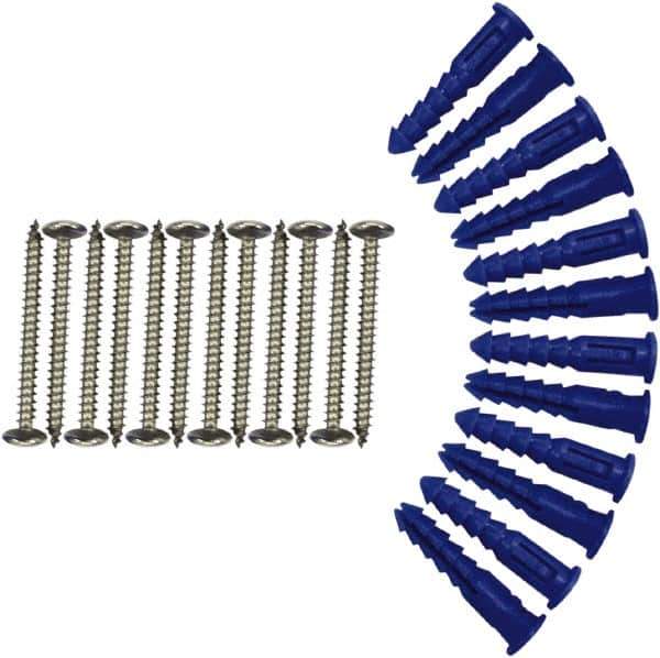 Triton - 12" Long Silver Pegboard Mounting Hardware - For Use with Mounting Steel Pegboard System LB1-B,T,W, LB2-B,T,W & LB18-B,T,W - Industrial Tool & Supply