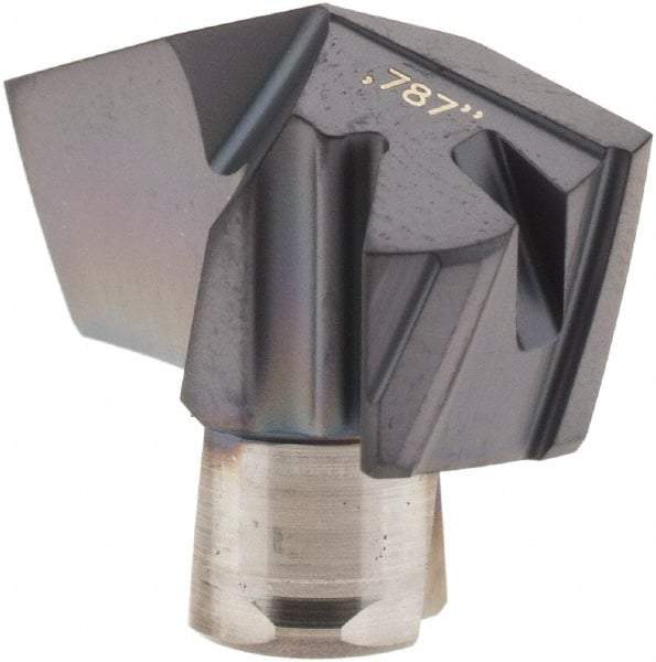 Iscar - Series ICP-2M, 0.787" Diam Grade IC908 140° Replaceable Drill Tip - Carbide, TiAlN Finish, 20 Seat Size, Through Coolant - Industrial Tool & Supply
