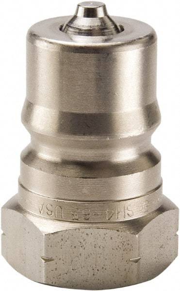 Parker - 3/4-16 SAE ORB 303 Stainless Steel Hydraulic Hose Female Straight Thread Nipple - 1,500 psi, 6 GPM, Series 60 - Industrial Tool & Supply