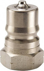 Parker - 7/8-14 SAE ORB 303 Stainless Steel Hydraulic Hose Female Straight Thread Nipple - 1,500 psi, 12 GPM, Series 60 - Industrial Tool & Supply