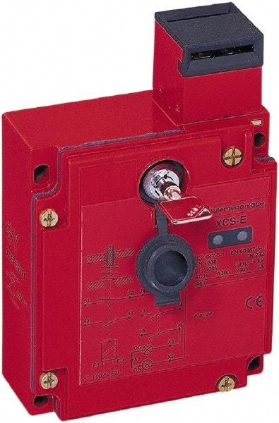 Telemecanique Sensors - NO/2NC Configuration, 24/48 VAC/VDC, Multiple Amp Level, Metal Key Safety Limit Switch - 98mm Wide x 44mm Deep x 146mm High, IP67 Ingress Rating - Industrial Tool & Supply