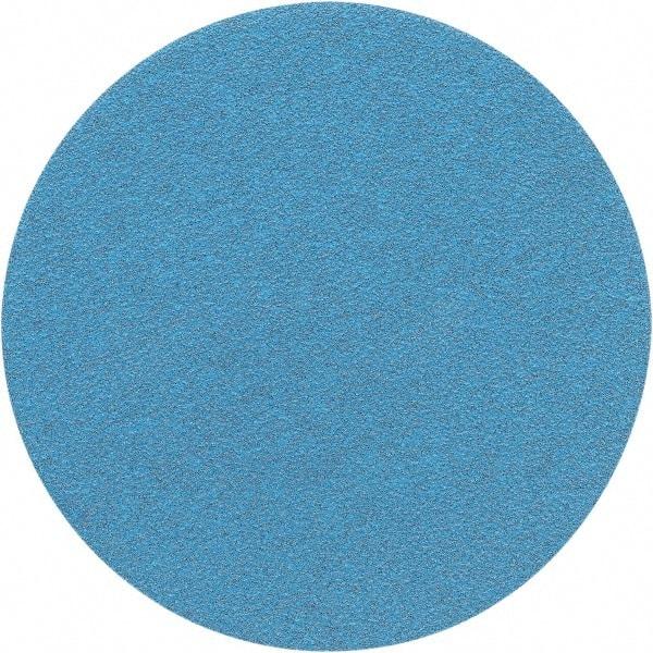 Porter-Cable - 5" Diam, 60 Grit Zirconia Alumina Adhesive PSA Disc - Medium Grade, Tan, C Weighted Backing, Flexible, 13,000 Max RPM - Industrial Tool & Supply