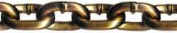 CM - 1/4" Welded Transport Chain - 3,150 Lb Capacity, Grade 70, 130' Long, Carbon Steel, Yellow Chromate Finish - Industrial Tool & Supply
