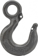 CM - Chain Grade 100, 22,600 Lbs. Load Limit Eye Rigging Hook - 1.78 Inch Hook Throat, 7.31 Inch Reach, 2 Inch Eye Inside Diameter, 5/8 Inch Chain Diameter, 10.07 Inch Overall Length, 0.94 Inch Eye Thickness - Industrial Tool & Supply
