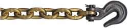 CM - 3/8" Welded Standard Link Chain - 6,600 Lb Capacity, Grade 70, 25' Long, Yellow Chromate Finish - Industrial Tool & Supply