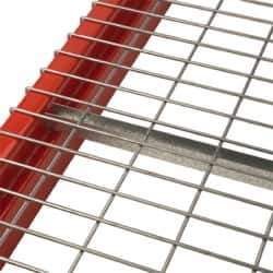 Nashville Wire - 52" Wide, 2" High, Open Shelving Standard Channel - Steel, Galvanized Finish, 36" Deep, Use with Pallet Racks - Industrial Tool & Supply