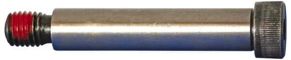 Value Collection - 3/8" Shoulder Diam x 4" Shoulder Length, 5/16-18 UNC, Hex Socket Shoulder Screw - 4140 Alloy Steel with Nylon Locking Patch, 1/4" Head Height x 9/16" Head Diam - Industrial Tool & Supply