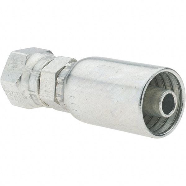 Parker - 11/16-16 Seal-Lok Steel Hydraulic Hose Swivel - -6 Hose Size, 3/8" Hose Diam - Industrial Tool & Supply