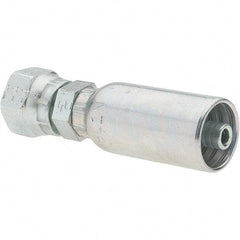 Parker - 9/16-18 Seal-Lok Steel Hydraulic Hose Swivel - -4 Hose Size, 1/4" Hose Diam - Industrial Tool & Supply