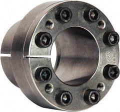 Climax Metal Products - M4 Thread, 1/4" Bore Diam, 0.551" OD, Shaft Locking Device - 3 Screws, 1,643 Lb Axial Load, 0.984" OAW, 0.394" Thrust Ring Width, 17 Ft/Lb Max Torque - Industrial Tool & Supply