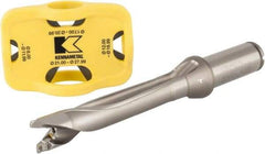 Kennametal - 17.07 to 17.99mm Diam, 5xD, 89.92mm Max Depth, 19.05mm Shank Diam, 4.53" Flute, 170.69mm OAL, Replaceable Tip Drill - V Seat Size, KTIP Toolholder, Series KenTIP - Industrial Tool & Supply