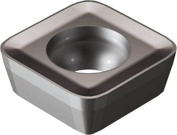 Sandvik Coromant - R210090414 PM Grade 1010 Carbide Milling Insert - TiAlN2 Finish, 4.5mm Thick, 9.5mm Inscribed Circle, 1.4mm Corner Radius - Industrial Tool & Supply