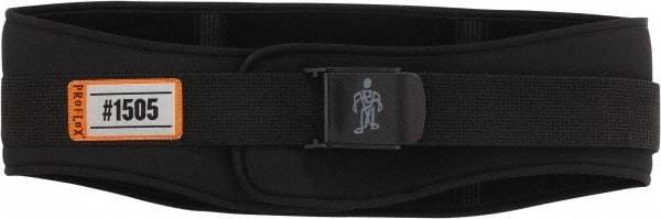 Ergodyne - Size M, Cam Buckle, Nylon/Foam Belt - 30 to 34" Waist, 6-1/4" Wide, Black - Industrial Tool & Supply