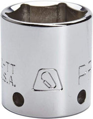 Proto - 1-3/8", 1/2" Drive, Deep Hand Socket - 12 Points, 3-1/2" OAL, Steel, Chrome Finish - Industrial Tool & Supply