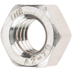 Value Collection - M6x1.00 Stainless Steel Right Hand Hex Nut - 10mm Across Flats, 5mm High, Uncoated - Industrial Tool & Supply