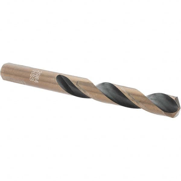Import - 29/64" High Speed Steel, 135° Point, Round with Flats Shank Maintenance Drill Bit - Industrial Tool & Supply