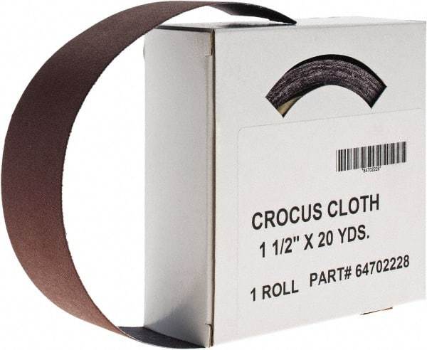 Value Collection - Shop Rolls   Abrasive Material: Crocus    Roll Width (Inch): 1-1/2 - Industrial Tool & Supply