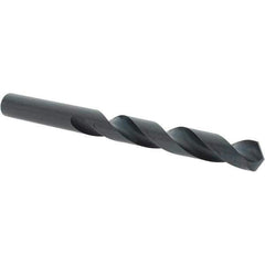 Import - 13mm 118° High Speed Steel Jobber Drill - Oxide Finish, Right Hand Cut, Spiral Flute, Straight Shank, 5-63/64" OAL, Standard Point - Industrial Tool & Supply