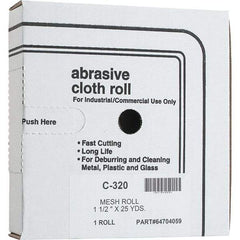 Made in USA - Shop Rolls   Abrasive Material: Silicon Carbide    Roll Width (Inch): 1-1/2 - Industrial Tool & Supply