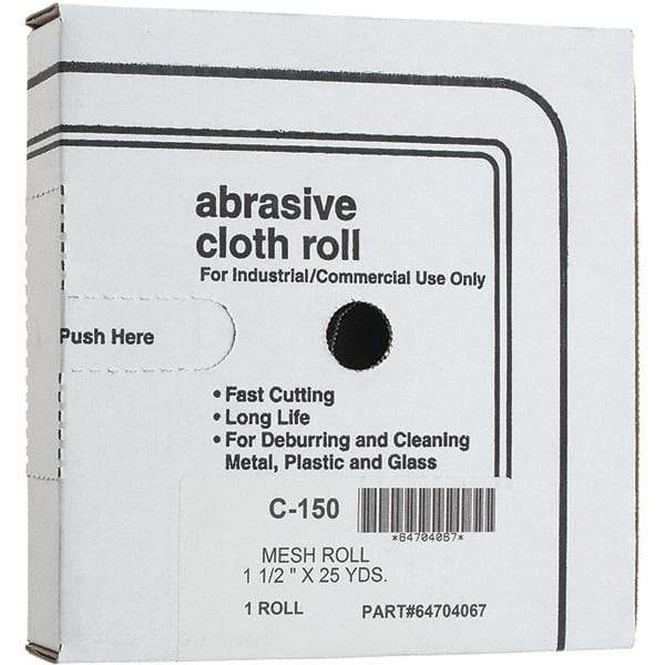 Made in USA - Shop Rolls   Abrasive Material: Silicon Carbide    Roll Width (Inch): 1-1/2 - Industrial Tool & Supply
