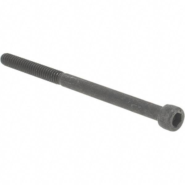 Value Collection - #10-24 UNC Hex Socket Drive, Socket Cap Screw - Alloy Steel, Black Oxide Finish, Partially Threaded, 3" Length Under Head - Industrial Tool & Supply