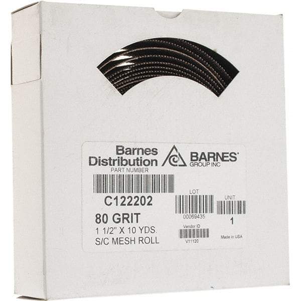 Made in USA - Shop Rolls   Abrasive Material: Silicon Carbide    Roll Width (Inch): 1-1/2 - Industrial Tool & Supply
