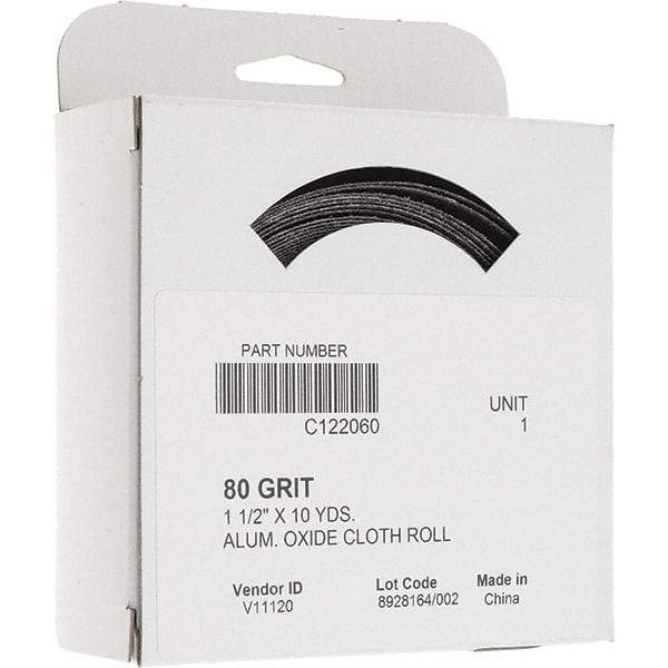 Value Collection - Shop Rolls   Abrasive Material: Aluminum Oxide    Roll Width (Inch): 1-1/2 - Industrial Tool & Supply