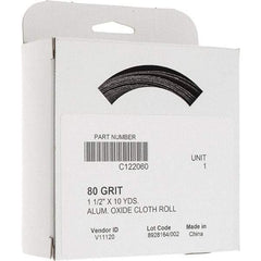 Value Collection - Shop Rolls   Abrasive Material: Aluminum Oxide    Roll Width (Inch): 1-1/2 - Industrial Tool & Supply